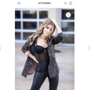 Kittenish Cheetah print blazer NWT